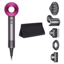 Фен Dyson Supersonic HD07 фуксия с 5 насадками и дорожным чехлом