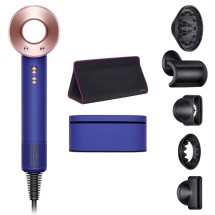 Фен Dyson Supersonic HD08 (Vinca blue и Rosé) в чехле с 5 насадками