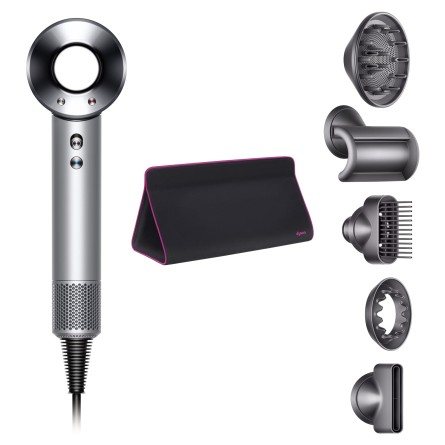 Фен Dyson Supersonic HD07 белый с 5 насадками и дорожным чехлом