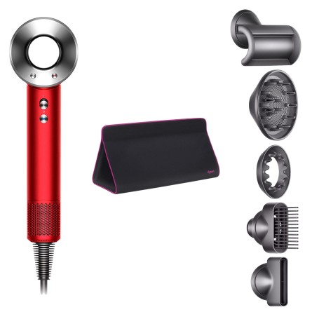 Фен Dyson Supersonic HD07 красный с 5 насадками и дорожным чехлом