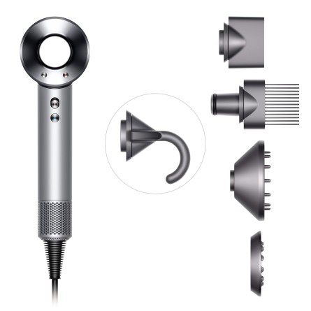 Фен Dyson Supersonic HD07 без чехла с 5 насадками цвет белый