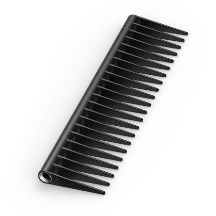 Расческа-гребень с редкими зубцами цвет серебристый