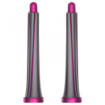 Длинные цилиндрические насадки 20 мм цвет фуксия