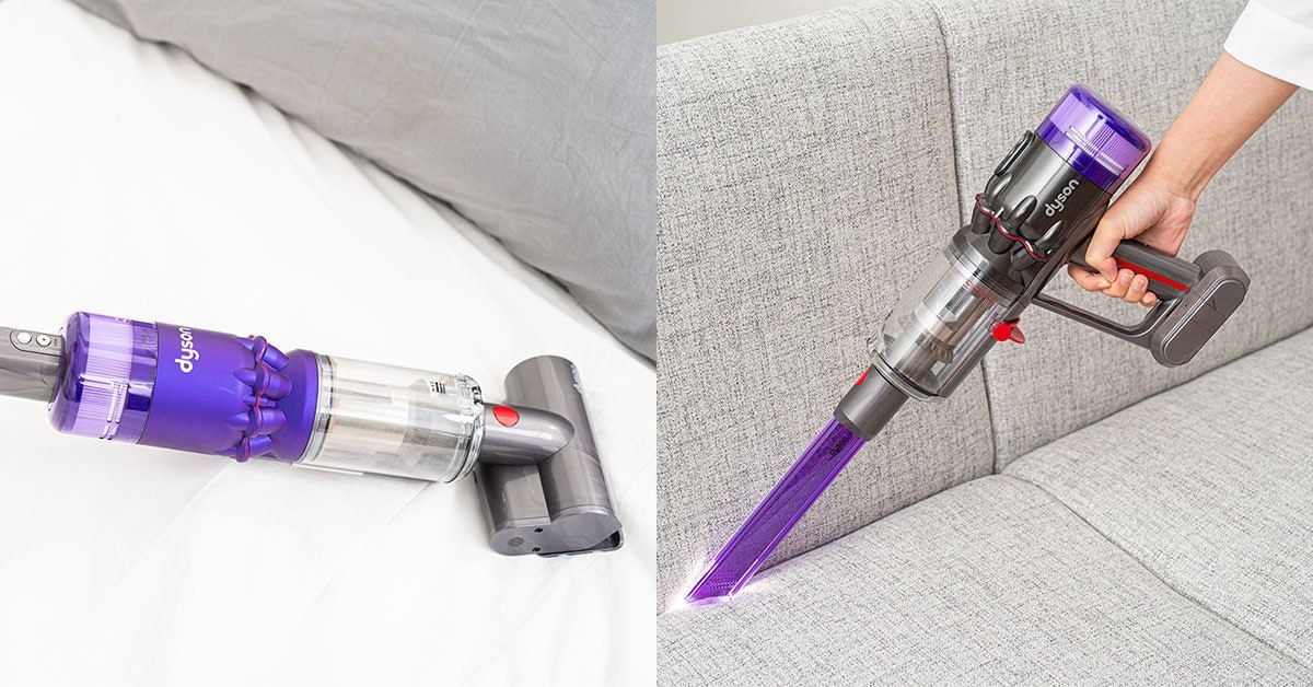 Компактный аккумуляторный пылесос от компании Дайсон